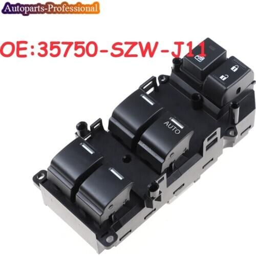 For Honda Accord 2008-2011 Right Driver Side RHD Electric Power Window Control Switch 35750-SZW-J11 35750SZWJ11 35750-SZW-J01
