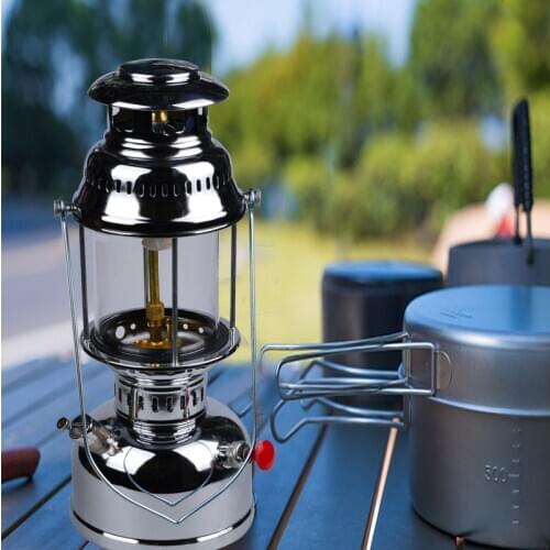 Lantern Outdoor Lighting Camping Coal Lantern Stainless Steel Lantern