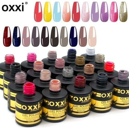 Oxxi 60Colors Semi-permanent uv Varnish 8ml Soak off Gel Nail Polish All for Manicure Hot Sale Gel Varnishes for Nails New Paint