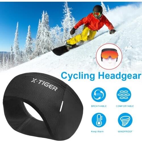 Outdoor Sports Cycling Headwear Winter Windproof Cycling Headband Cap Keep Warm Fleece Bike Equipment Ear Warmer Running Hiking