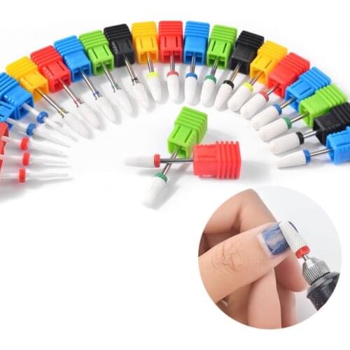 Ceramic nail grinding head corn single bullet type electric nail grinding machine special accessories