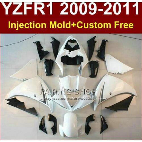 Classic white Motorcycle parts for YAMAHA fairings YZF R1 09 10 11 12 R1 bodyworks YZF1000 R1 +7Gifts YZF R1 2009 2010 2011