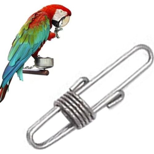 1PCS Bird Leg Buckle Bird Leg Ring Stainless Steel Parrot Leg Ring Bird Supplies Opening Ring Outdoor Activity Anklet Ring