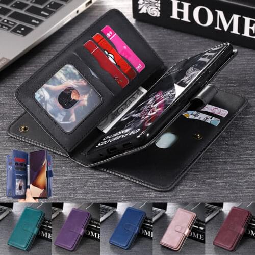 Leather Wallet Case For Samsung Galaxy S20 FE S10 Lite S9 Note 20 Ultra 10 Plus A50 A70 A51 A71 A21S Purse Card Cover Coque Etui