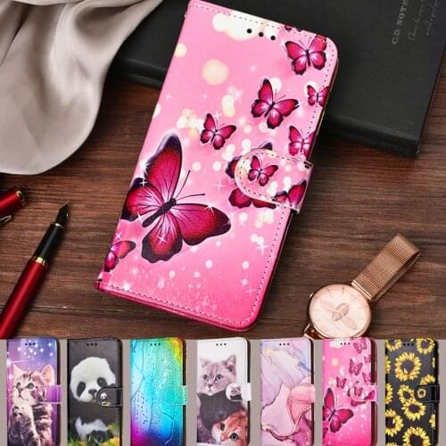 Leather Print Flip Case For Caterpillar Cat S62 S62 Pro S52 S42 H+ Plus S42 S32 S41 S42 Funda Coque Back Shell Cover Bags