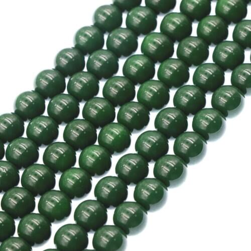 High quality Round Beads Lacquer baking Paint Glass Loose Ball Spacer Beads Jewelry Maing DIY Bracelet Necklace Accssories B94