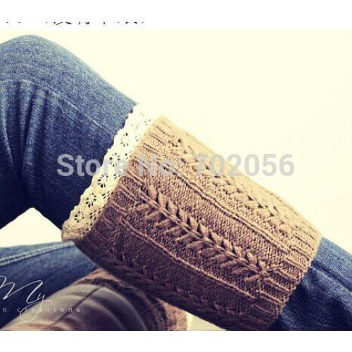 Lace Knit Boot Cuff knit boot topper faux legwarmers sock tops knit leg warmers boot warmers 5 colors 24 pairs/lot #3712