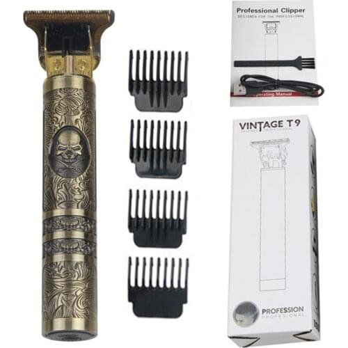 T Bald Head Hair Clipper Trimmer For Men Rechargeable Mower T-Outliner Barber Shaving Machine Vintage Haircut Cutter Cordless