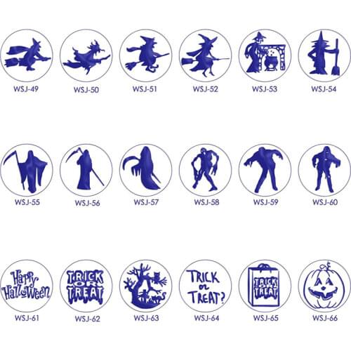 Witch Ghost Halloween Stamp Head Custom DIY Heads Original Wax Seal Stamps Postage Journal Package Wedding Date Gifts Envelope