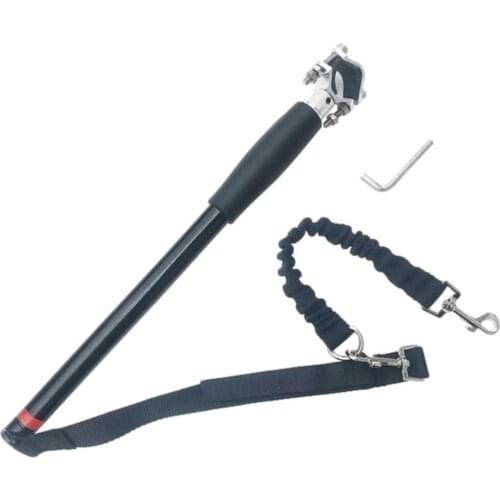 Nylon Elastic Dog Bicycle Traction Belt Rope Dog Leash Bike Attachment Pet Walk Run Jogging Distance Keeper Hand Free Pets Leash