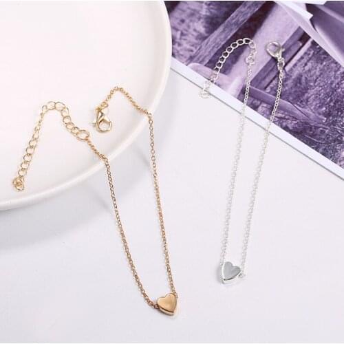 New Arrivals Silver Color Love Heart Necklaces for Women Wedding Jewelry Long Necklaces Statement Jewelry