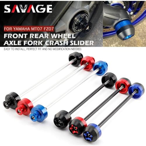 Front Rear Wheel Axle Fork Crash Slider For YAMAHA MT-07 FZ-07 MT07 FZ07 XSR700 Motorcycle Stand Screw Swingarm Spools MT FZ 07