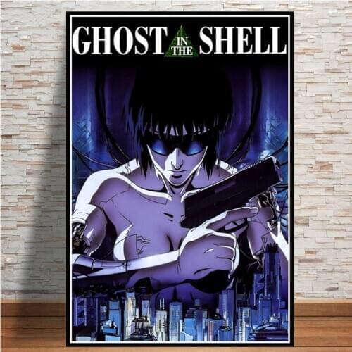Ghost In The Shell Japan Anime Posters And Prints Canvas Painting Wall Art Picture Vintage Poster Decorative Home Decor Quadro