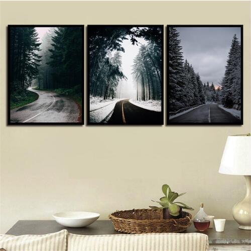 Spray Landscape series Canvas Decoration For Home Paintings Photo Wall Art Pictures Posters and Prints Canvas Unframed