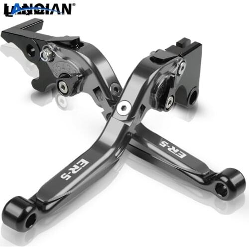 For Kawasaki ER-5 Motorcycle Adjustable Folding Extendable Brake Clutch Lever ER5 ER 5 2004 2005 E R 5 CNC Accessories