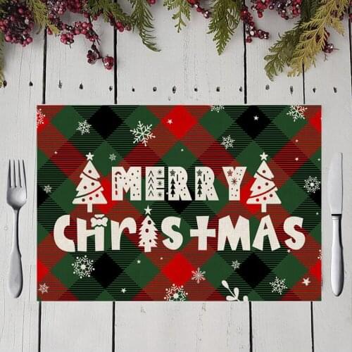 Christmas placemat, hotel placemat, printed table mat, advertising placemat, heat insulation pad, PVC table mat, decorative mat