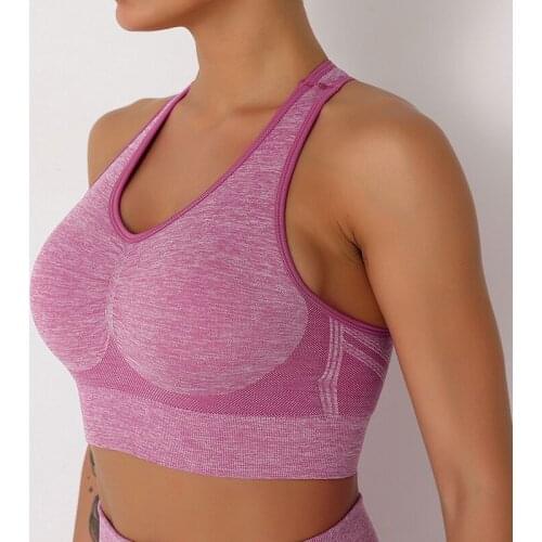 SALSPOR Seamless Women Sport Bra Sportwear Push Up Fitness Trainning Gym Underwear Quick Dry Running Cycling Yoga Bra Female