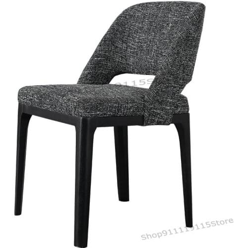 Nordic Solid Wood Dining Chair Modern Simple Western Restaurant Hotel Designer Chair