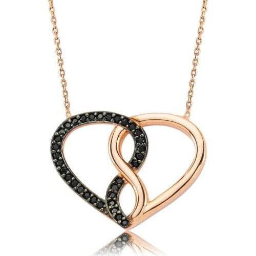 Tevuli 925 Sterling Silver Heart Infinity Ladies Necklace
