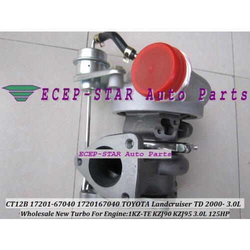 Free Ship CT12B 17201-67010 17201-67040 Turbo Turbocharger For TOYOTA HI-LUX 4 Runner Prado Landcruiser 1KZTE 1KZ-TE KNZ130 3.0L