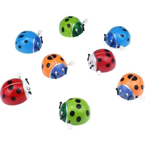 Spring Spring Ladybird Wind Up Somersault Rotation Toys Kids Children Gifts Funny Play Insect Toy Clockwork Interactive