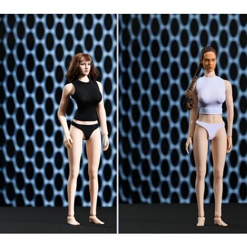 1/6 Scale Female Clothes Underwear Vest Underpants Black/white Briefs Sexy Thong for 12'' Action Figure Body Clothing Accessory