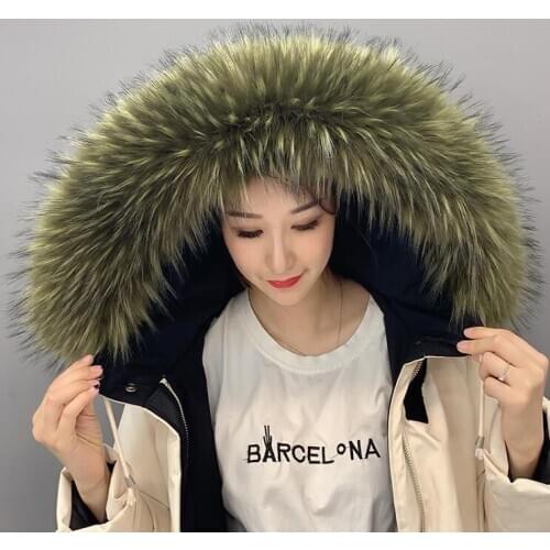 Womens faux Fox raccoon fur collar down coat overcoat hooded collar winter thicken warm muffler scarf kids faux fur collar 002