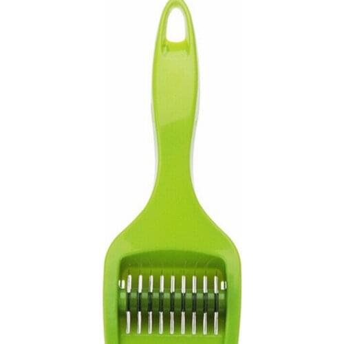 1PC Stainless Steel Blade Green Onion Chopper Slicer Garlic Coriander Cutter Kitchen Accessories Gadgets Cooking Tools OK 0263