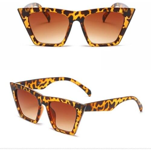 100pcs/Lot Leopard Print Sunglasses Frames Women Computer Spectacles Frame PC Lens Glasses Plastic Frames Fashion Ladies Goggles
