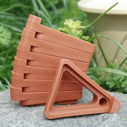 24pcs Plant Pot Feet Invisible Flower Pot Risers Potted Plant Stand Pot Toes Lifters Supports for Indoor Outdoor Gardening K0AB
