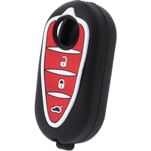 40GF 3 Buttons Silicone Car Key Fob Case For Alfa Myth 159 GTO Myth Giulietta Romeo 4C GTA