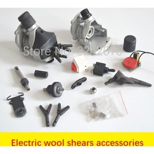 Electric wool shears accessories head rotor motor claws drive shaft wool fader blade screw