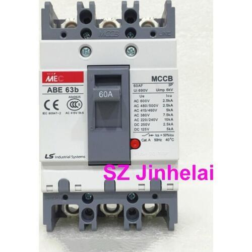 ABE63b Authentic original LS ABE 63b Molded case circuit breaker ABE-63B Air switch 3P 60A