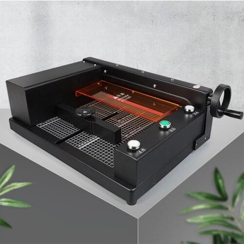 A4 automatic paper cutting machine 220V electric book cutting machine thick layer large cutting machine glue-mounted