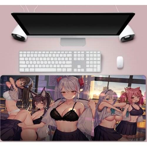 Large XXL Office Computer Desk Pad Desktop Keyboard Large Mouse Pad Leather Notebook Computer Pad Desk Anti-Slip Pad Gamer Mouse