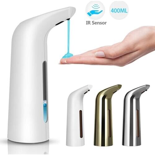 400ML Handsfree Home Kitchen Hand Washer Soap Bottle Automatic Liquid Soap Dispenser Bathroom Touchless Soap Container