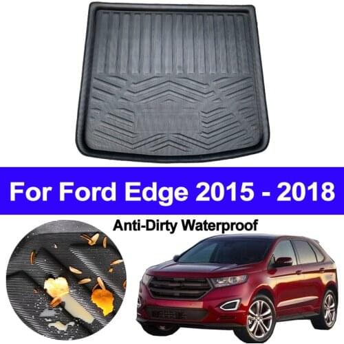 For Ford Edge 2015 2016 2017 2018 Car Auto Rear Boot Cargo Liner Trunk Floor Mat Carpet Tray Mats Pad Mat Carpets Anti-dirty