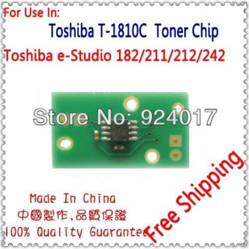 For Toshiba E STUDIO 181 182 211 212 242 Printer Toner Chip,For Toshiba T-1810 T1810 T 1810 Refill Toner Cartridge Chip,24.5K