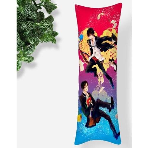 Home Decor Blue Exorcist Anime Body Pillow Case Double-Sided Print Silk Smooth Soft Fabric Pillow Cover For Boys Girls Gift 0531