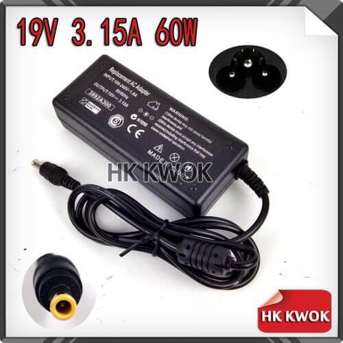 By DHL/EMS 10pcs 19V 3.15A 5.5*3.0mm AC Adapter Charger For notebook samsung BA44-00243A AD-6019 AP04214-UV High Quality