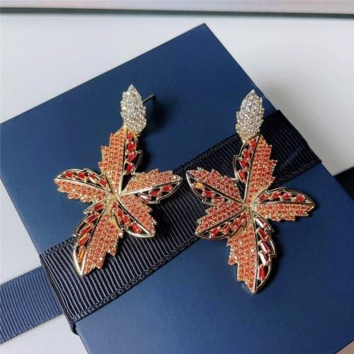 EYER Luxury Leaf Drop Flower Full Micro Cubic Zirconia Naija Wedding Party Earrings Fashion Charms Jewelry for Women 2021