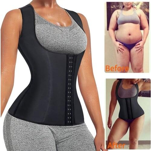 Womens Shapewear Weight Loss Sauna Waist Trainer Corset Tank Top Vest Sport Workout Slimming Body Shaper Faja Shapewear