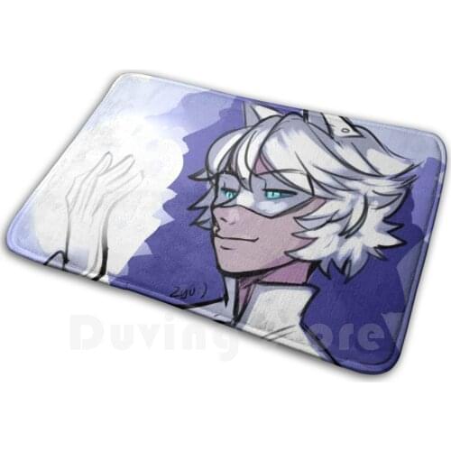 Chat Blanc Mat Rug Carpet Anti-Slip Floor Mats Bedroom Chat Blanc Chatblanc Adrinette Marinette Adrien Adrien Agreste Marinette