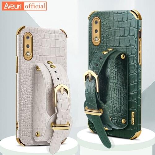 For Samsung J2 J5 J7 Prime Wrist Strap Phone Case For Samsung Galaxy A02 A02S A82 Quantum 2 A11 M11 A30S M02 Leather Cover Case