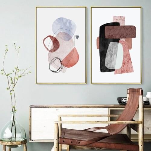 Milan Sculpture Hold the hand Painting Wall Art Prints Modern Style Cuadros Poster Living room decor Abstract Geometric Poster