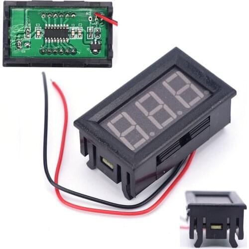 Mini voltmeter tester Digital voltage test battery DC 0-30V red auto car