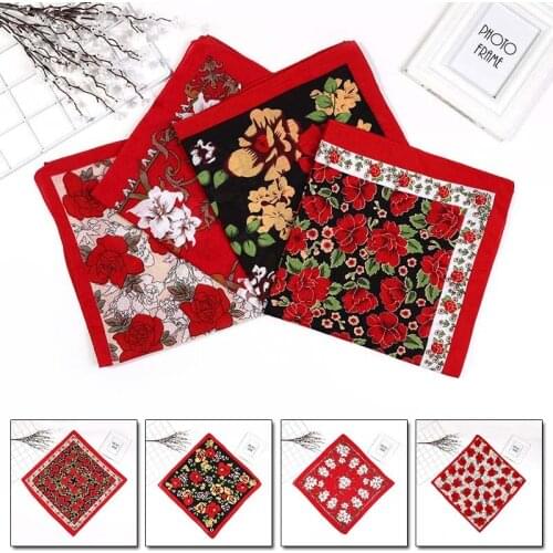 Fashion Printed Square Scarf For Women Men Flowers Scarf Bandana Headwear Small Hair Neck hijabs Scarves Shawl