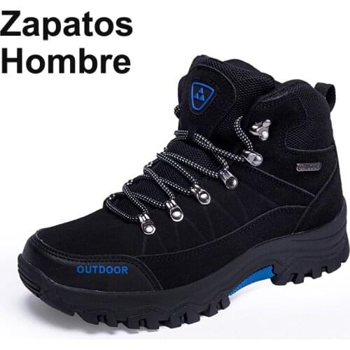 Men Hiking Shoes Waterproof Male Outdoor Travel Trekking Shoes Leather Climbing Mountain Shoes Hiking Hunting Boots Sneakers Man