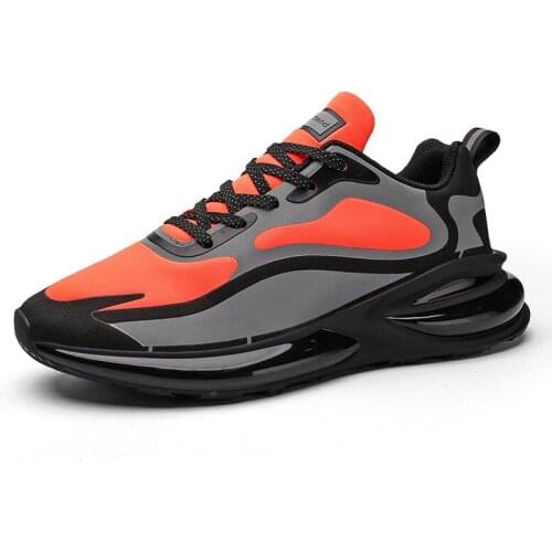 Mens Sports Shoes Non-slip Wear-resistant Reflective Fashion Shock Absorption Soft Bottom Breathable Lightweight Basketball Run