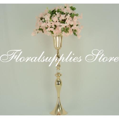 75CM Tabletop Vase Metal Wedding Flower Vase Table Centerpiece Flowers Vases For Wedding Decoration